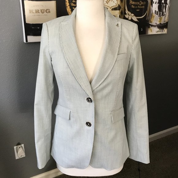 Tommy Hilfiger Blue Pinstripe Blazer - Picture 1 of 4